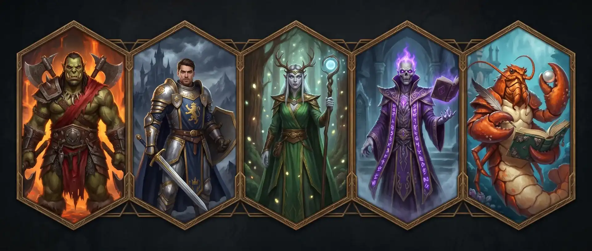 FactionOS fantasy operator lineup for future product storytelling sections.